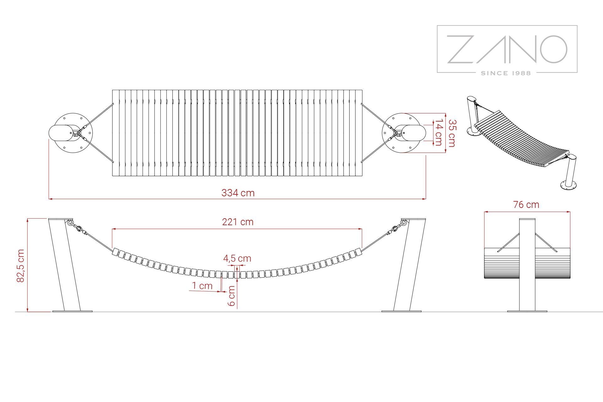 City hammock Wave by ZANO