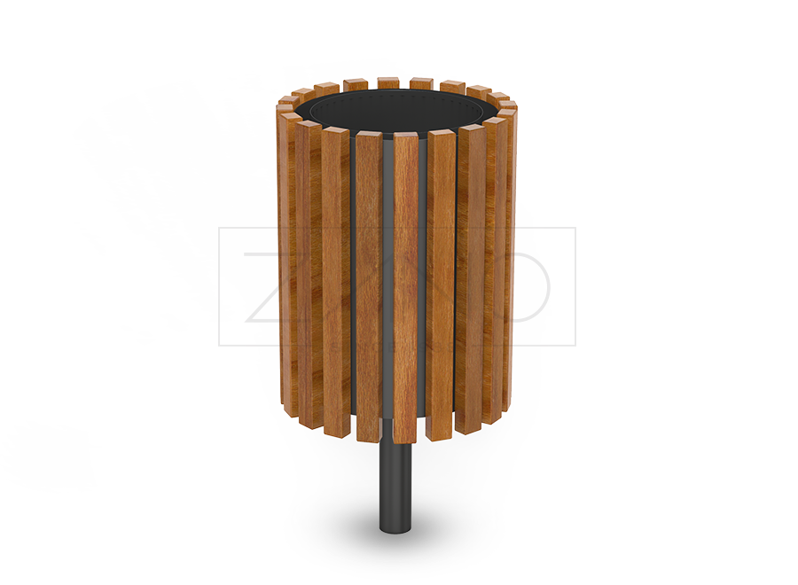 Mico is a classic style waste bin made of carbon steel