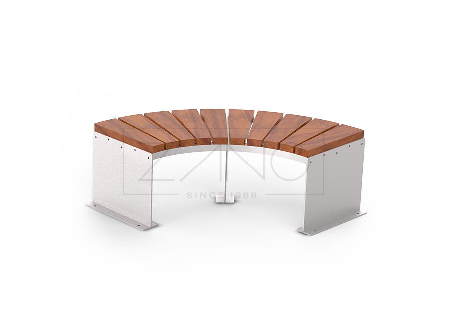 Modular Domino bench in a shortened version | stainless steel