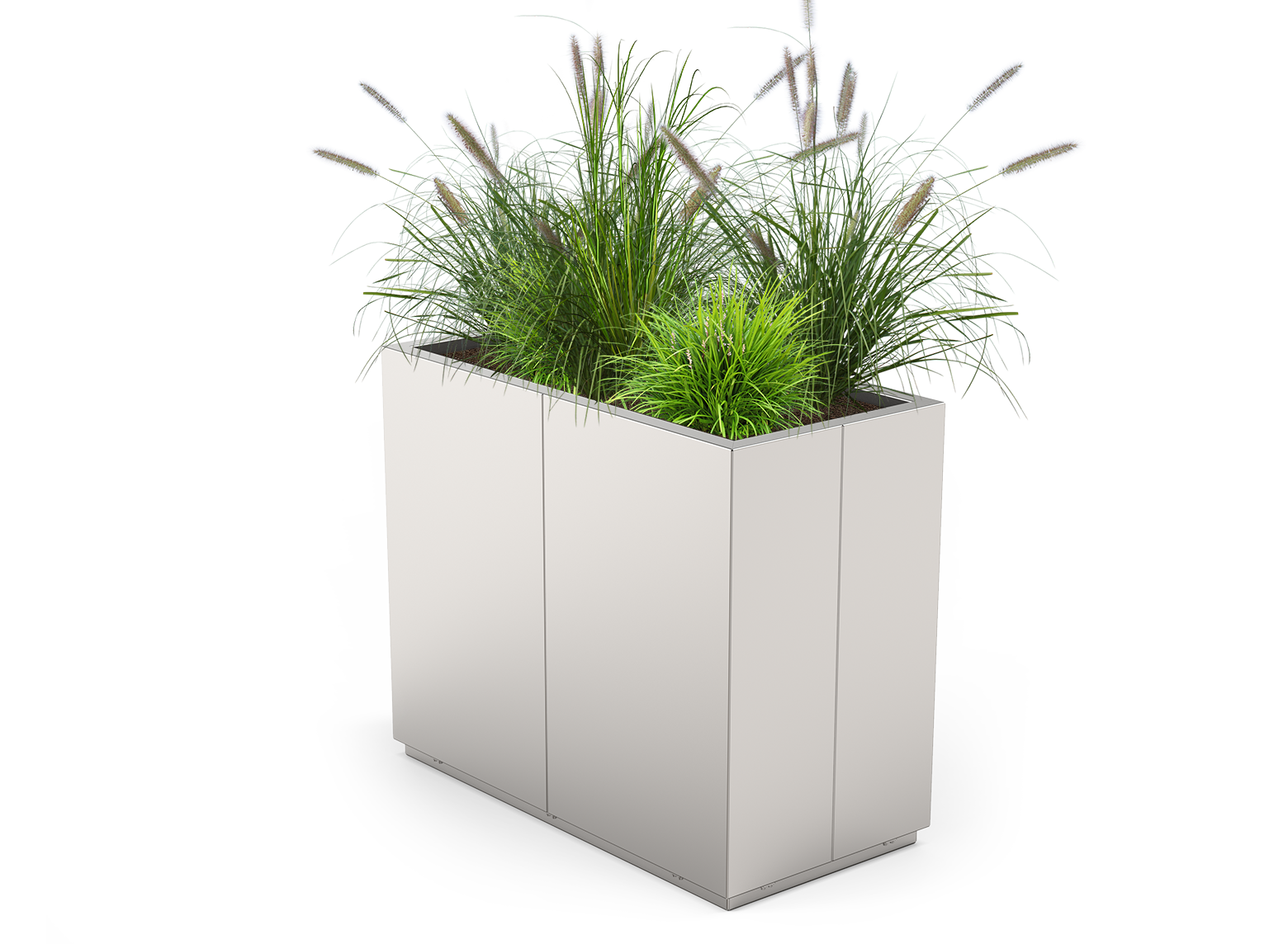 Quadro flower pot 06.176.M stainless steel Quadro flower pot 06.176.M stainless steel