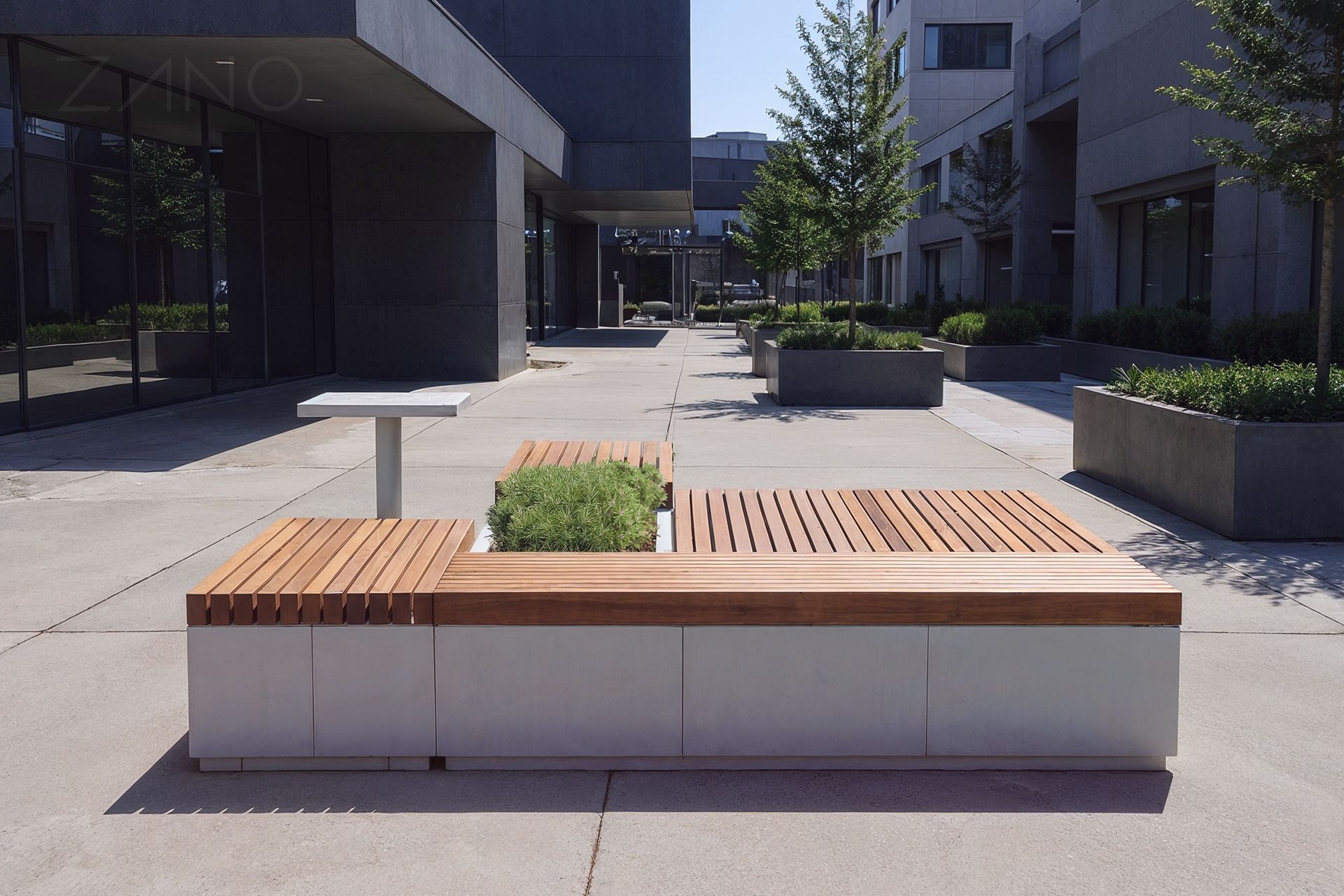 Quadro - urban benches from ZANO urban furniture Quadro - urban benches from ZANO urban furniture