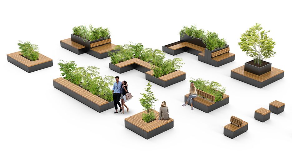 Quadro line from ZANO urban furniture