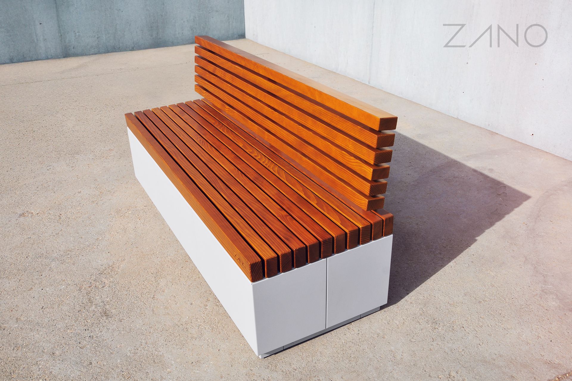 Quadro - urban bench with backrest