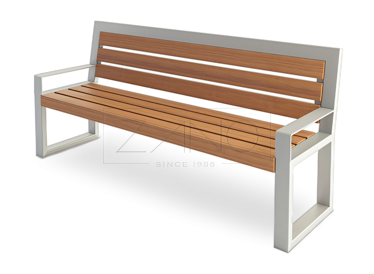 modern benches with armrest