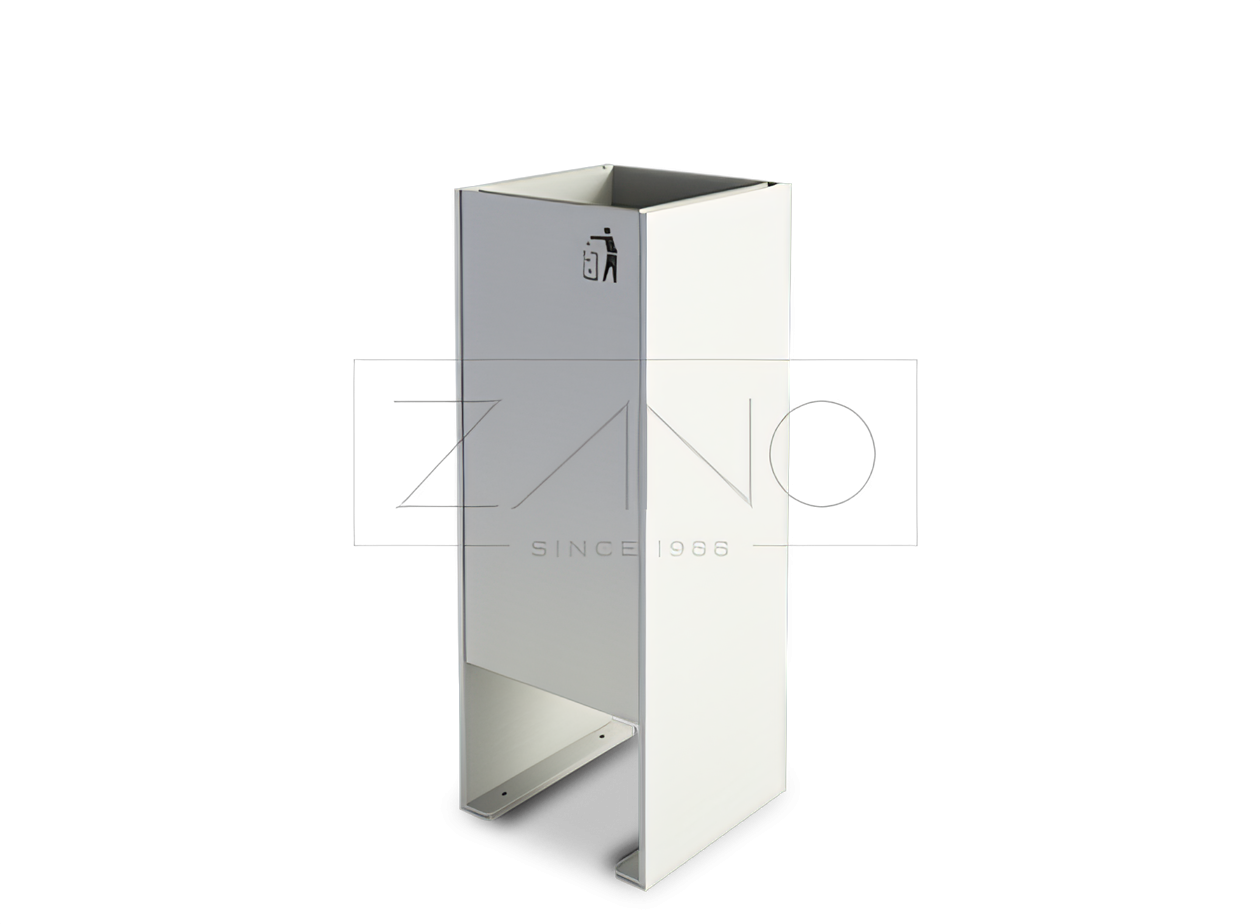 internal litter bins Minimalistic Simple litter bin made of corosion resistant stainless steel