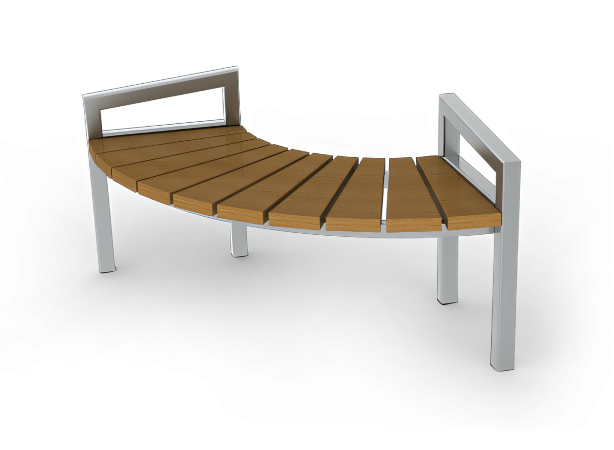 modern circular gallery benches