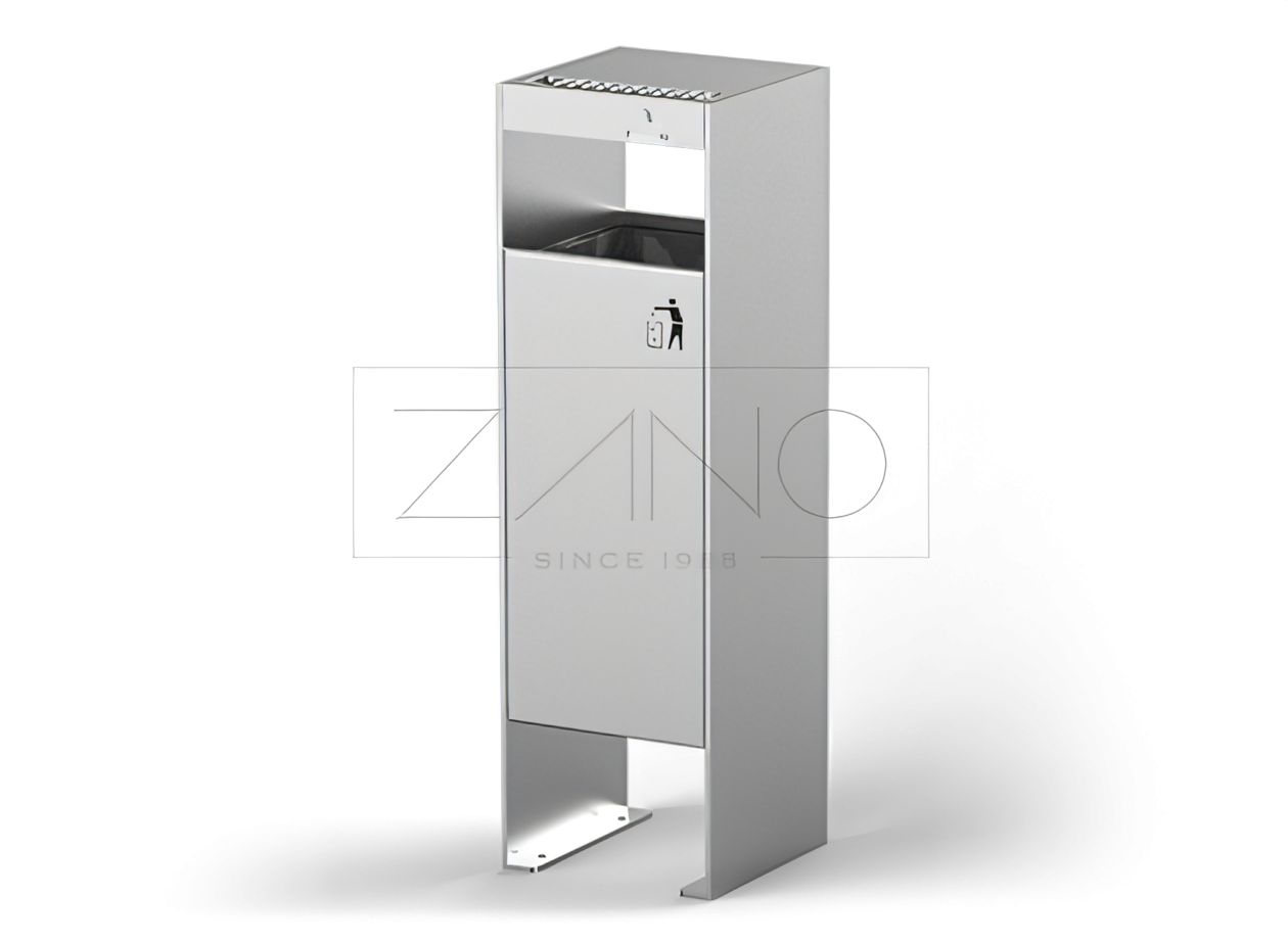 outdoor waste bins Waste bins made of stainless steel
