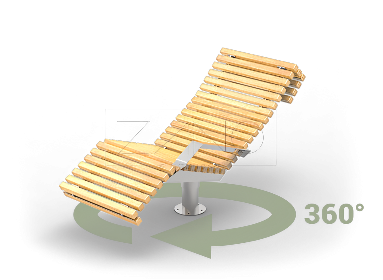 Contemporary furniture art for gardens, parks, cieties