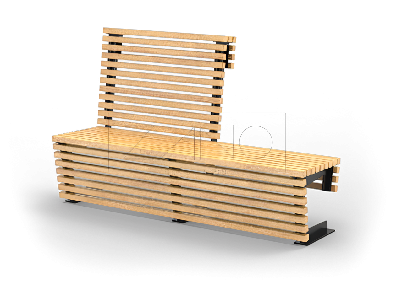 Indoor wooden benches Modular and contemporary Flesh bench- ideal for modern places