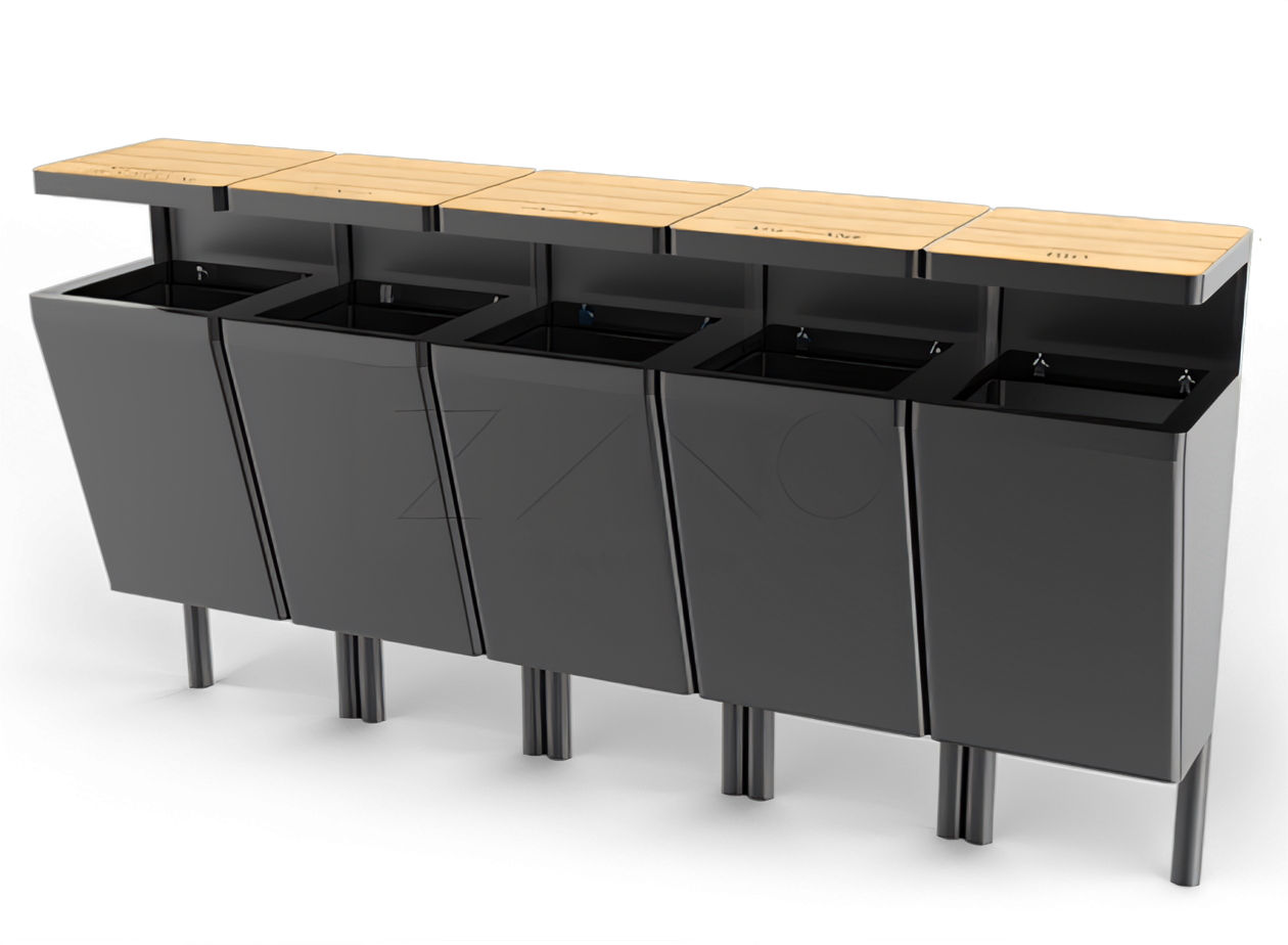 Recycling bin 15.546 Scandik Recycling bin 15.546 Scandik made of carbon steel