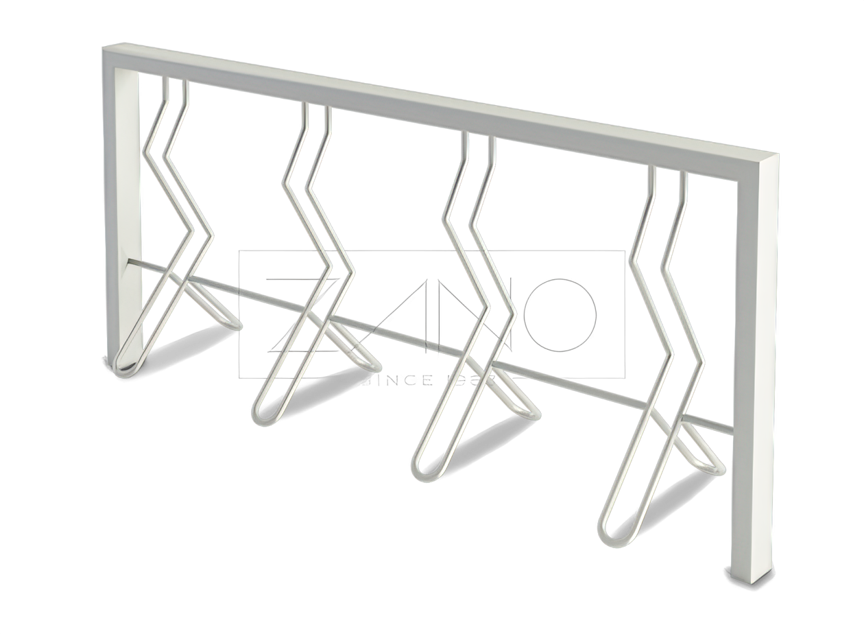 modern stainless steel bicycle racks