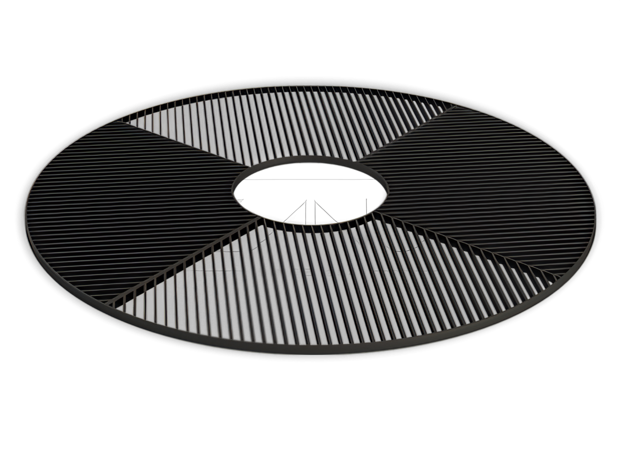 Modern style, circle tree grille