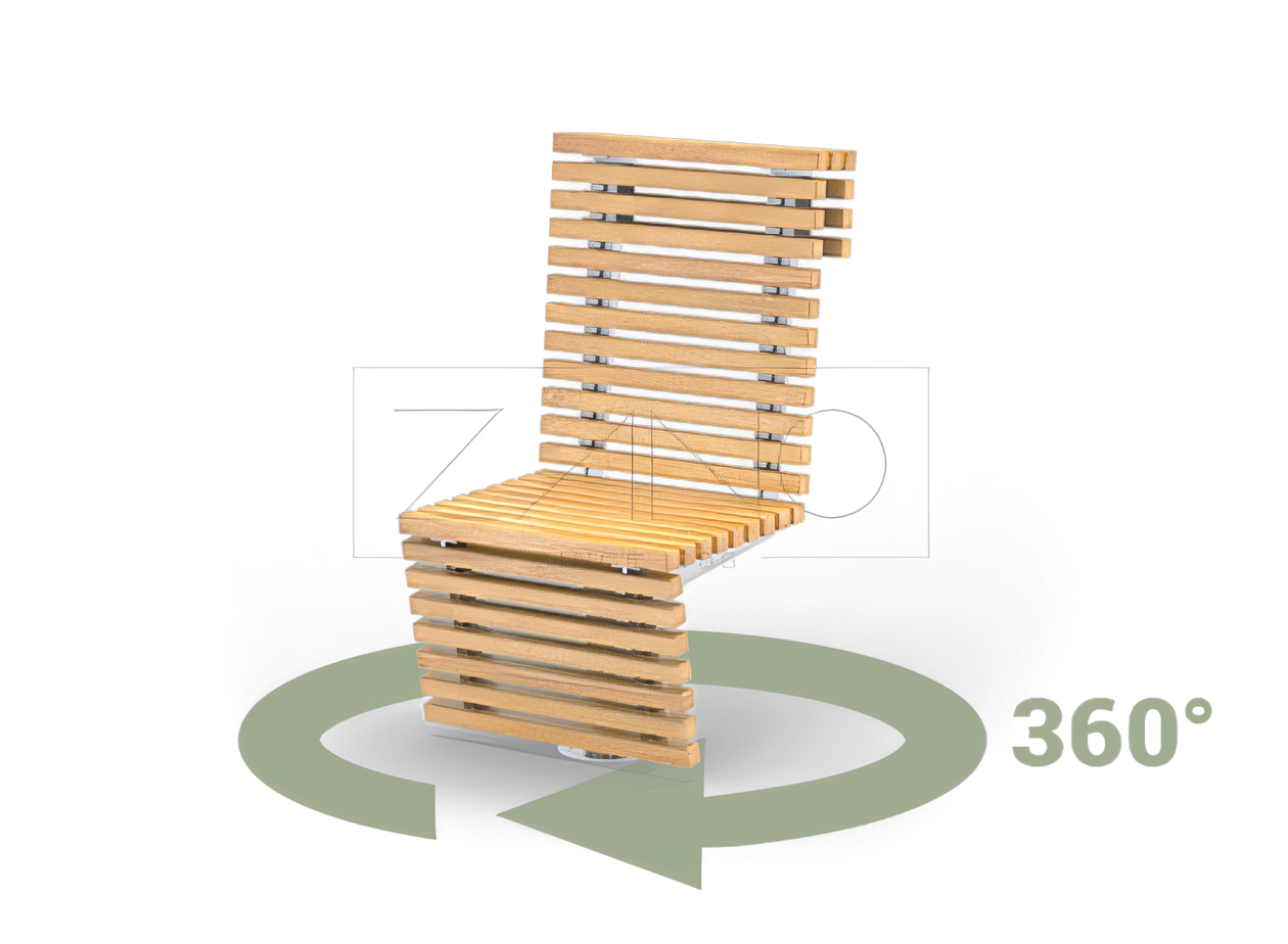 wooden armchairs for sale Swivel armchair with stainless steel construction