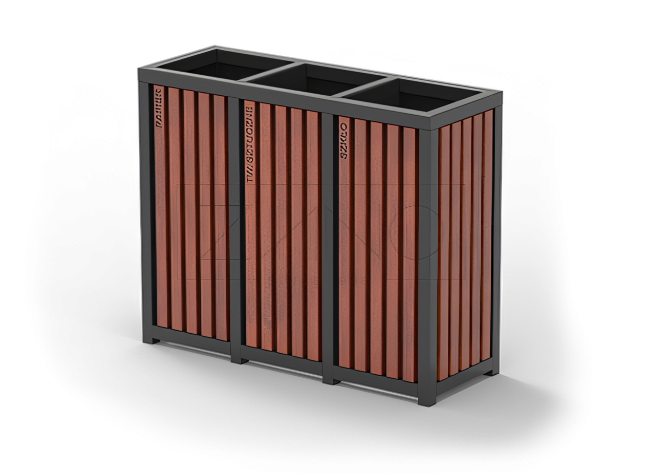 recycling bin collection recycling bin made of carbon steel- practical model