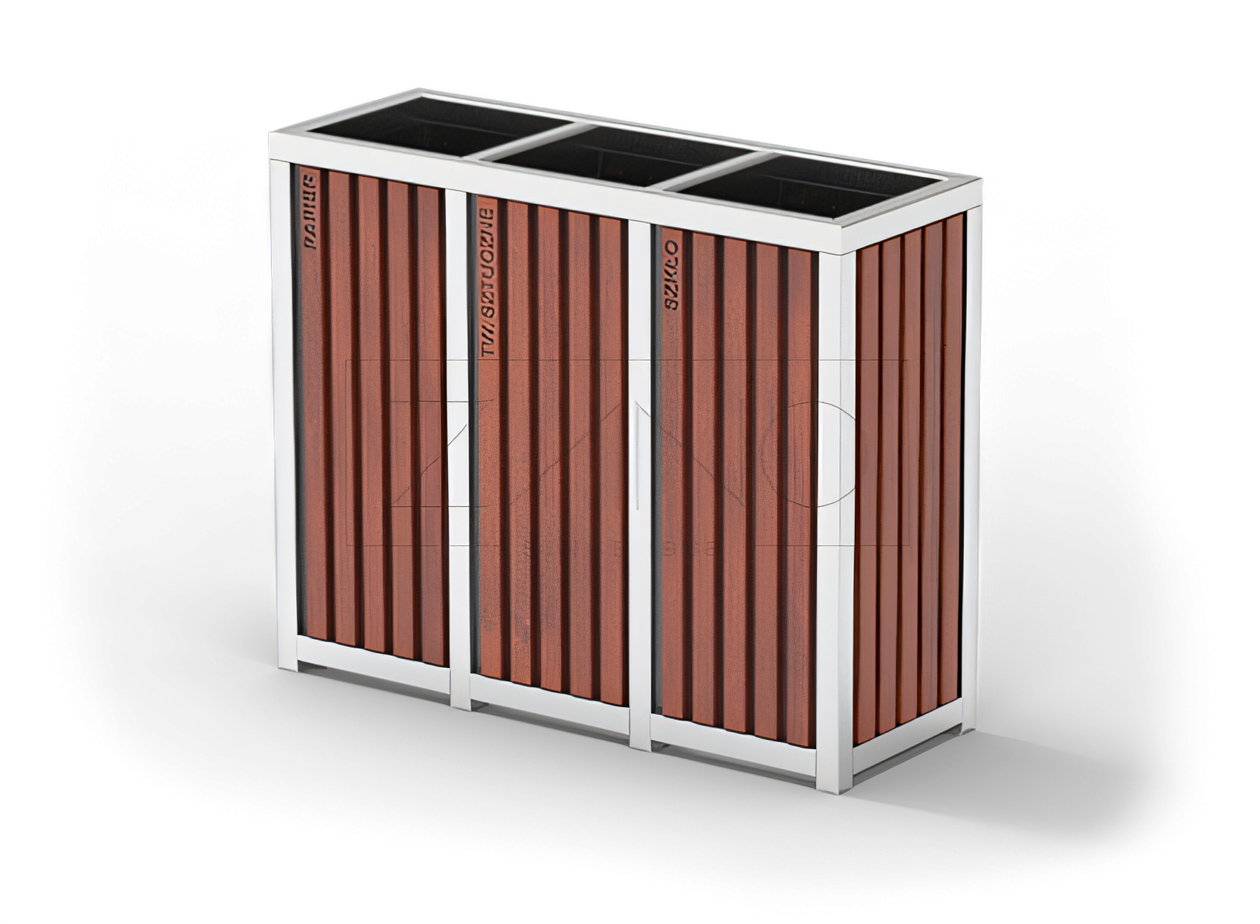 Stainless steel recycling bin- durable project