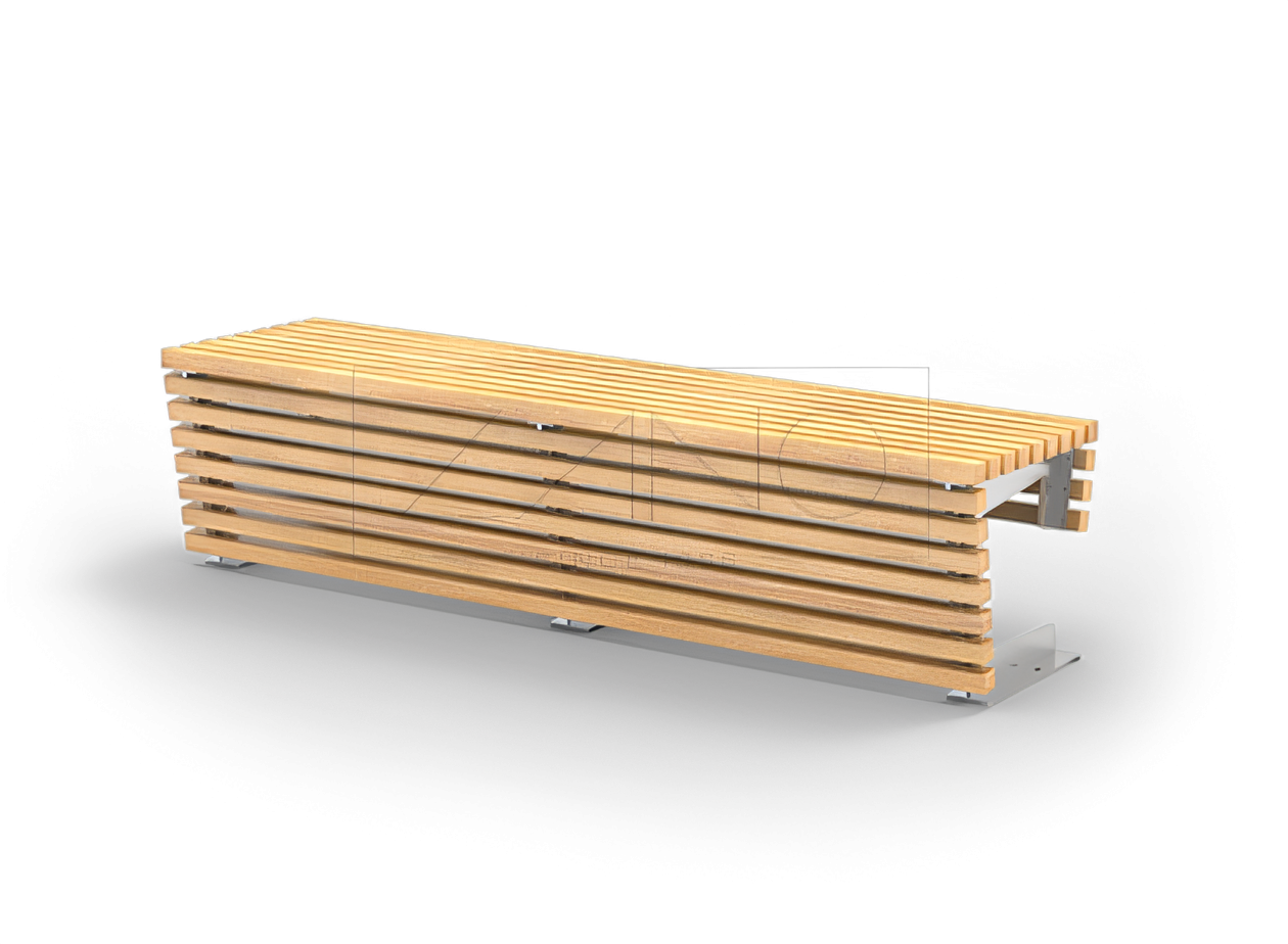 wood benches without backs Flash is a modular bench without back- perfect for the shopping malls.