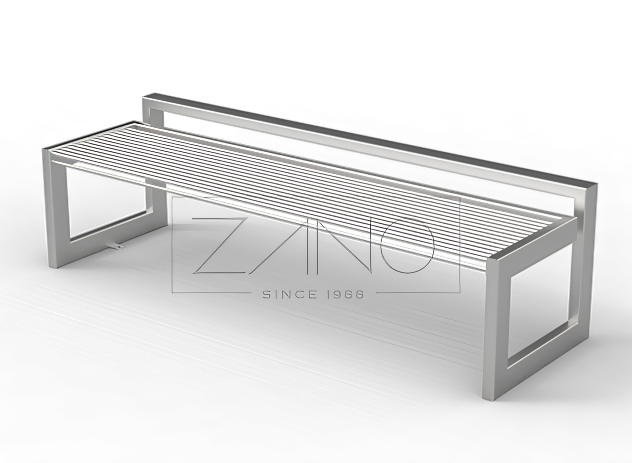 B-bench contemporary stainless steel bench