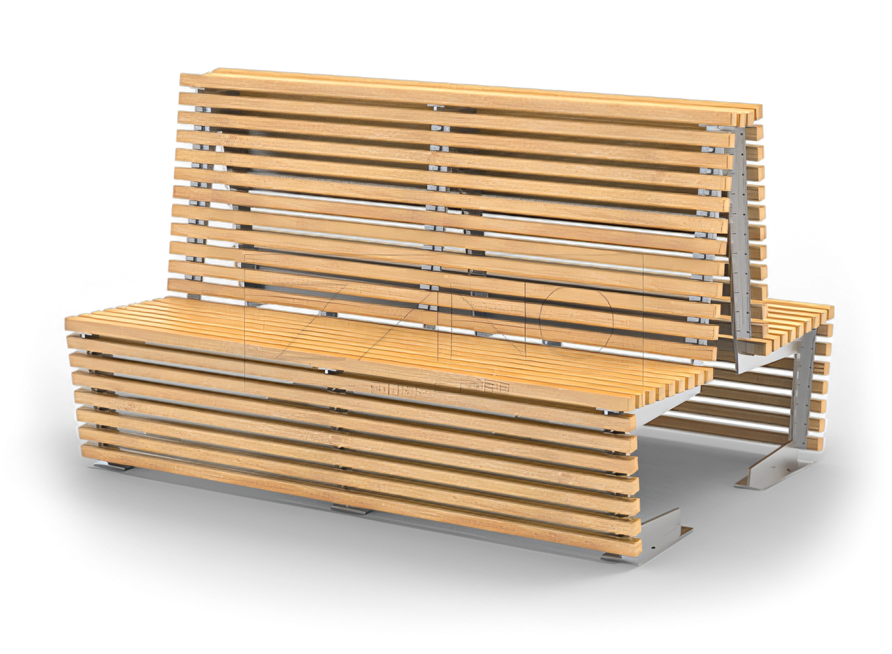 commercial park benches Modular benches from the `flash line- double sided versions