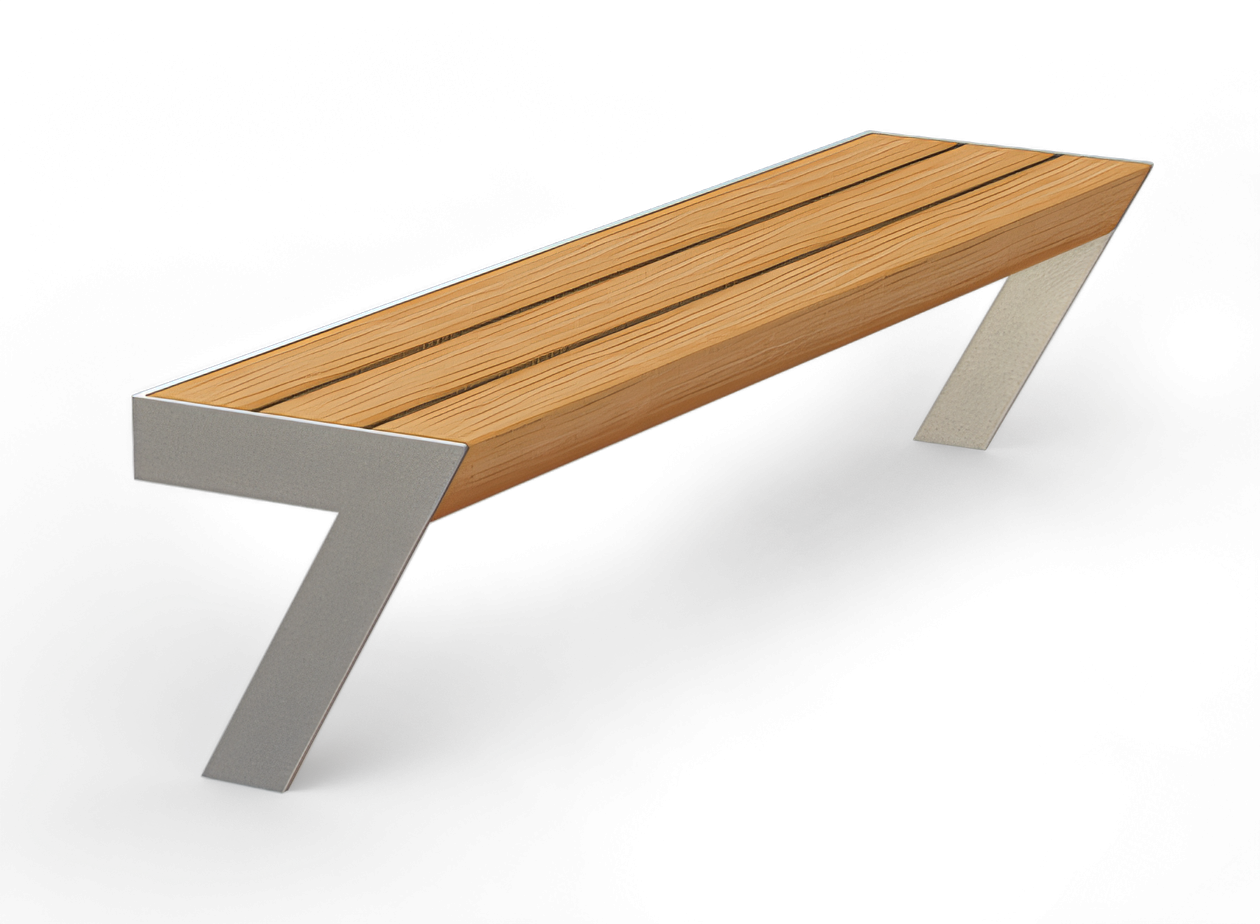 Seven is a modern and original bench- mounted to the wall