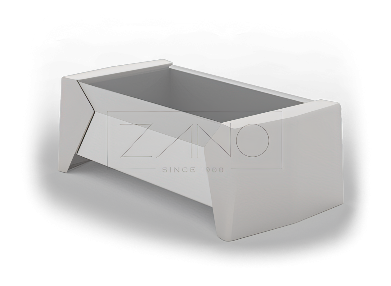 Outdoor steel planter designed for garden, park, patio, porch, street, walkway