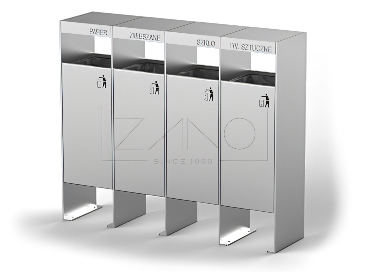 Recycling Container made of stainless steel Recycling Container made of stainless steel