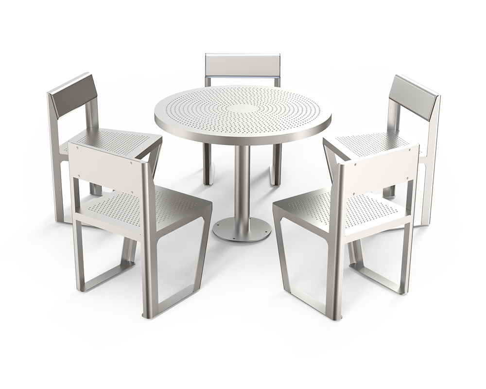 Food court set steel table with chairs Food court set steel table with chairs