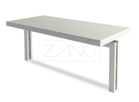 Bus table made of stainless steel