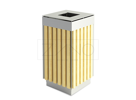 Argo is a modern waste bin made of stainless steel