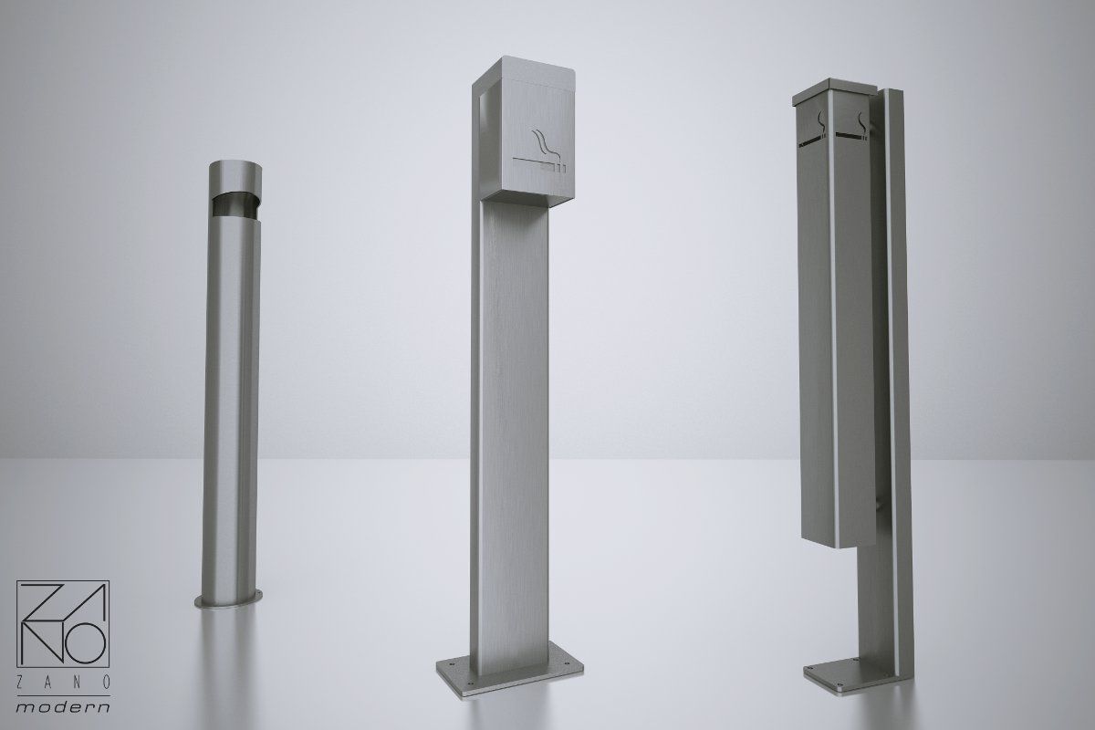 Modern ashtrays for shopping centres and buisness centres