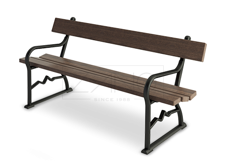 stylish park benches - retro