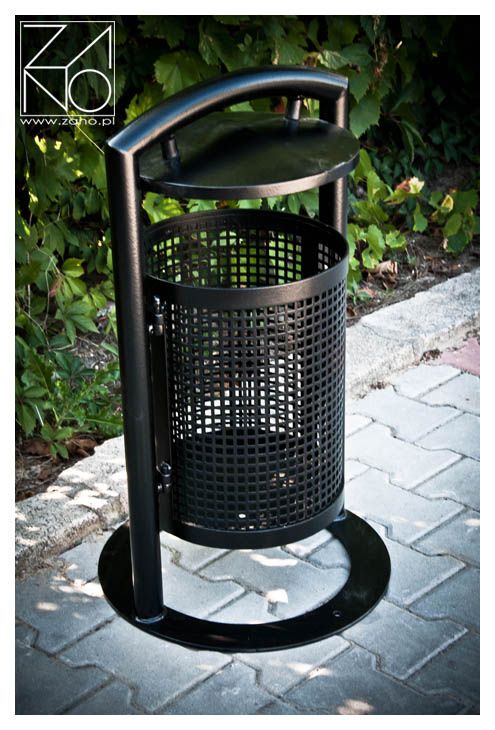 steel litter bins- modern design