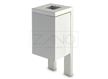 Stainless steel litter bin Cubus