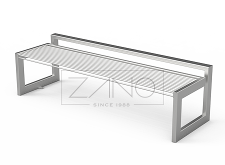 B-bench contemporary stainless steel bench