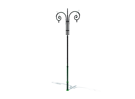 street, park, municipal steel lamps