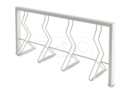 modern stainless steel bicycle racks