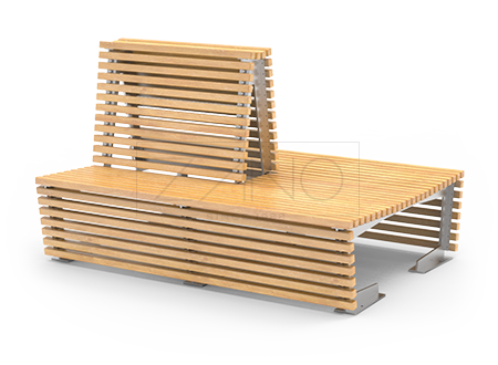 Contemporary modular benches inside buildings