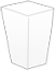 Litter bin with tinplate insert Litter bin insert