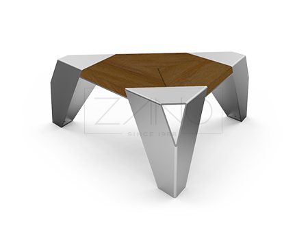 Triangular bench - seat IVO| ZANO Street Furniture