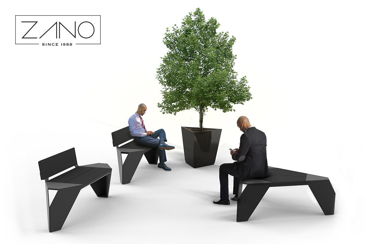 Outdoor public seat IVO | ZANO Street Furniture