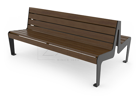 modern double sided benches