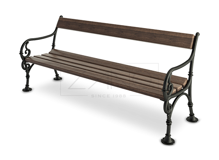 cast iron park benches