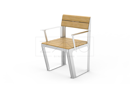 Park single seat Scandik made of stainless steel