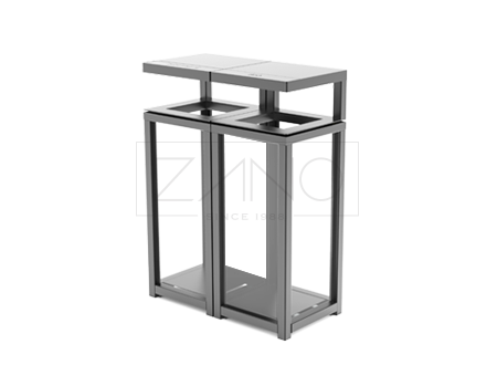 Recycling bin Altus made of carbon steel