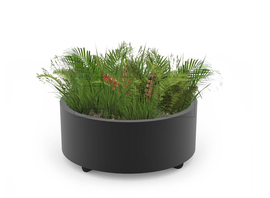 Round Planter Universe 06.055.M Carbon Steel