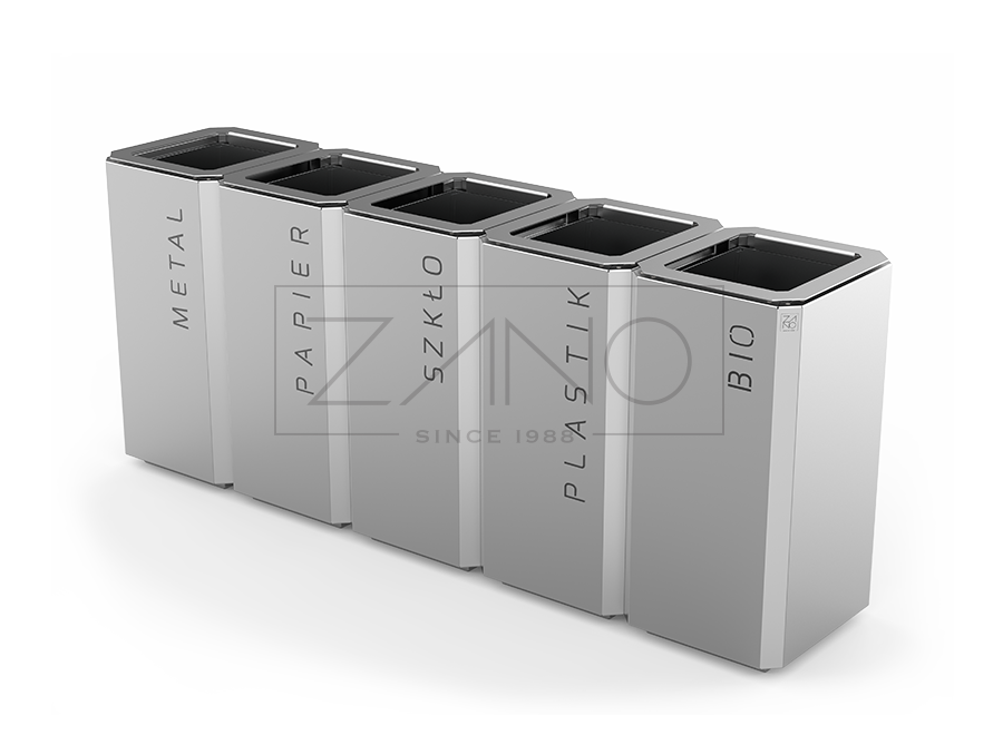 Stilo Recycling Bin 15.548 | Stainless Steel