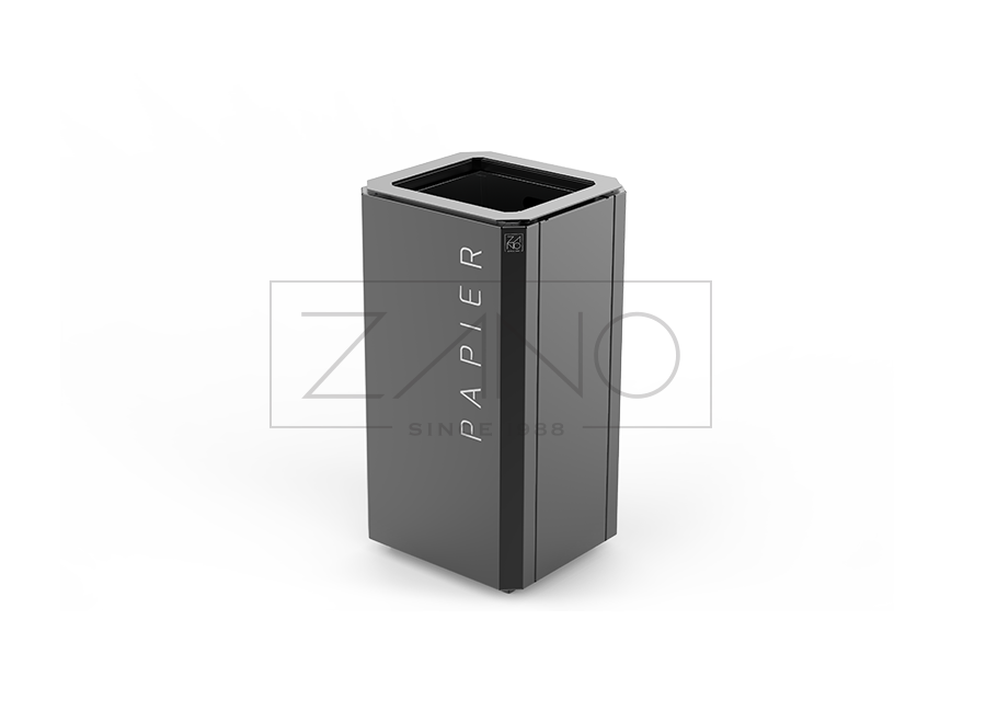 Stilo Litter Bin 03.048 | Carbon Steel