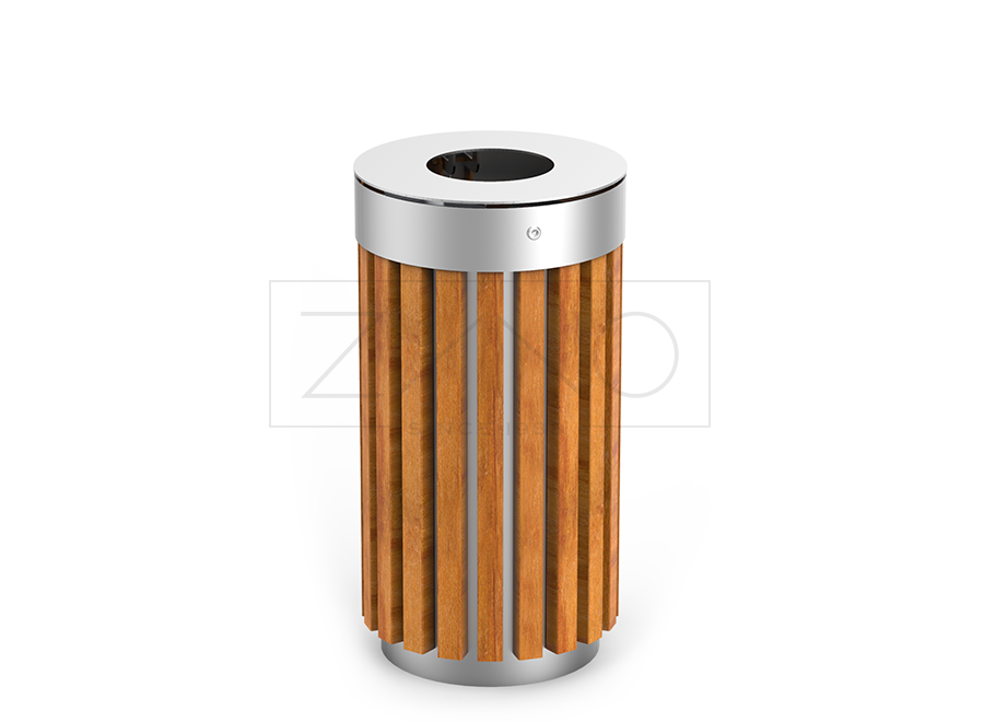 steel - wood litter bins