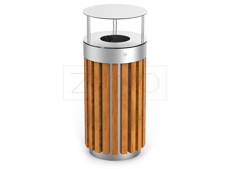 Litter bin Tubus 03.053.6 stainless steel