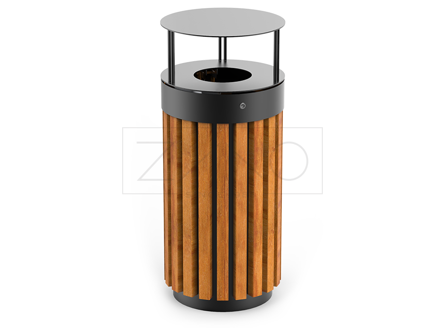 Litter bin Tubus 03.052.6 carbon steel