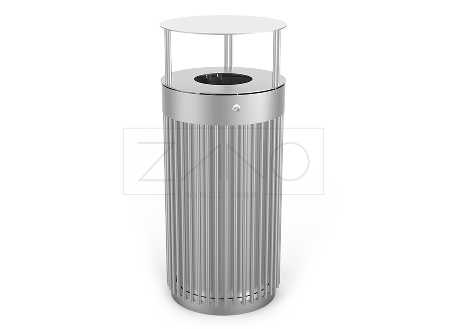 Litter bin Tubus 03.053.3 made of stainless steel